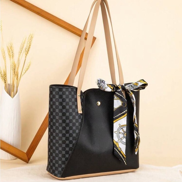 ⚠️Clearance Black Large Shoulder Tote Bag - Picture 2 of 5